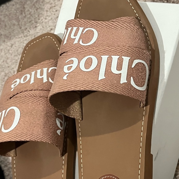 Chloe Brown Leather Sandals - Picture 3 of 9